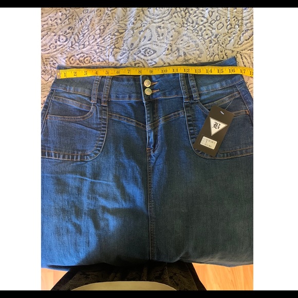 A line Maxi Denim Skirt - Picture 5 of 7